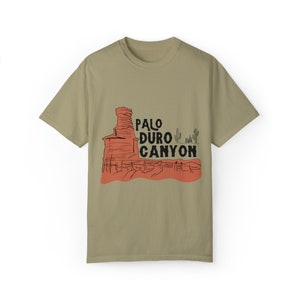 Palo Duro Canyon State Park Shirt met Trail Map Back - Stort je op Texan Wilderness Adventures - Natuurliefhebber Gift