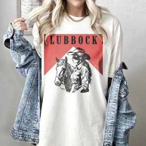Lubbock Vintage Cigarette-Inspired Shirt - West Texas Spirit - Oversized Texas Shirt - Trendy Cool Girl