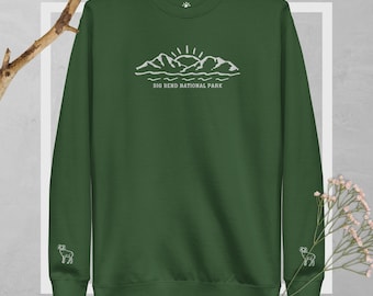 Big Bend National Park Embroidered Sweatshirt - Explore the Wilderness in Style