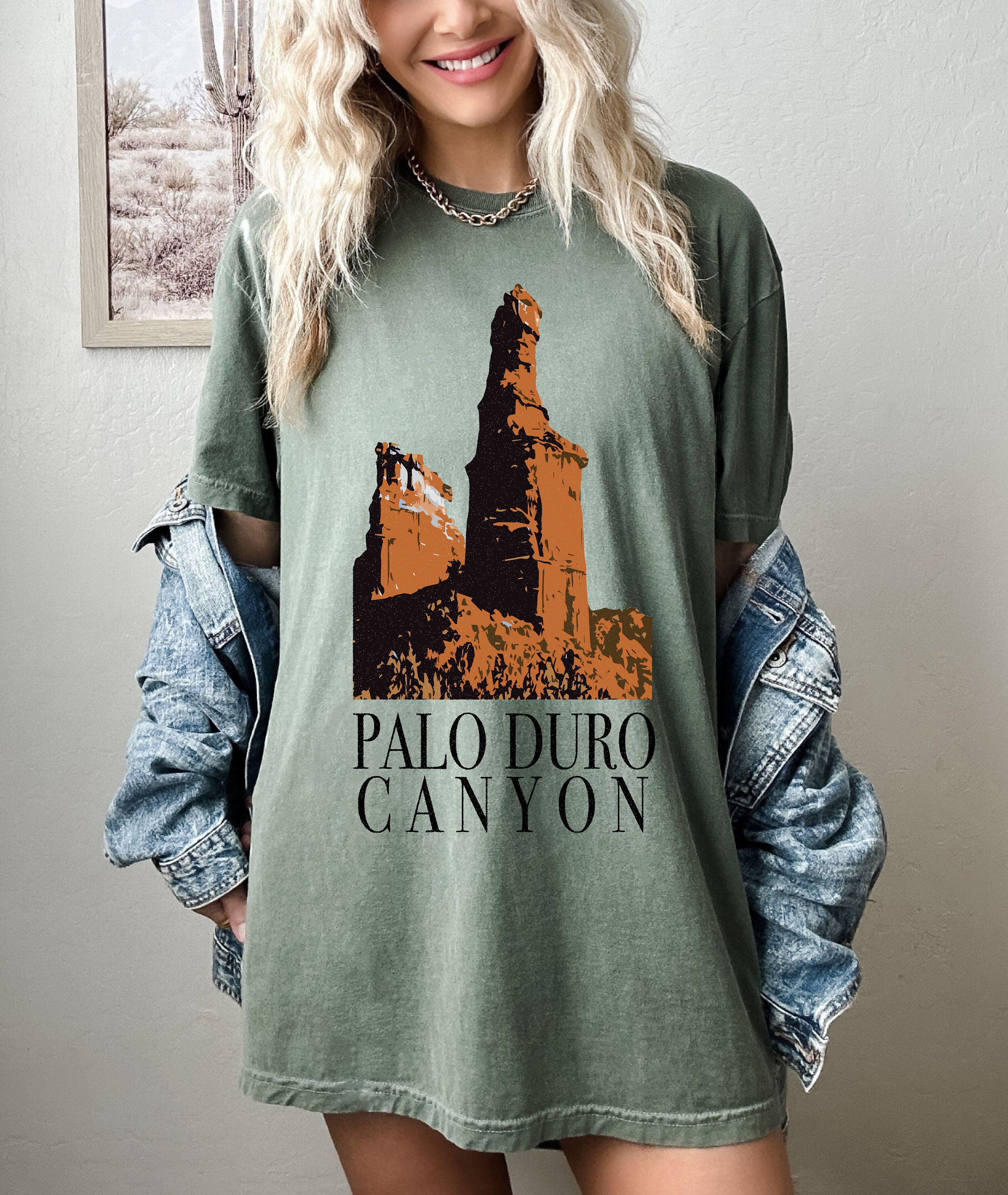 Vintage Style 90s-Inspired Palo Duro Canyon State Park Shirt Comfort Colors