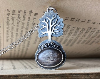 Tree of Life Sterling Silver Necklace - Handmade Metalsmith Handcrafted Artisan Jewelry