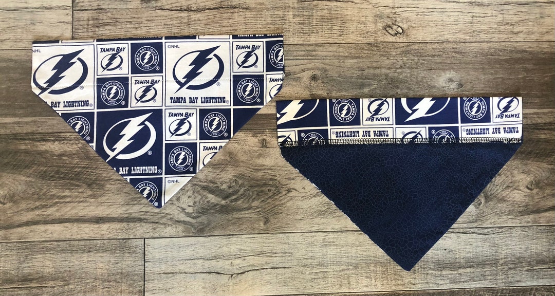 Tampa Bay Lightning Over Collar Dog Bandana NHL Pet Scarf Etsy