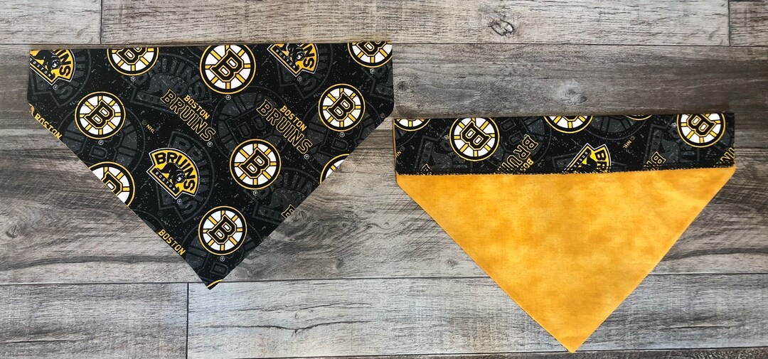 Boston Bruins Over Collar Dog Bandana NHL Pet Scarf Reversible
