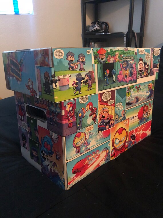 Custom Comic Book Storage Box Made To Order Decoupage Etsy