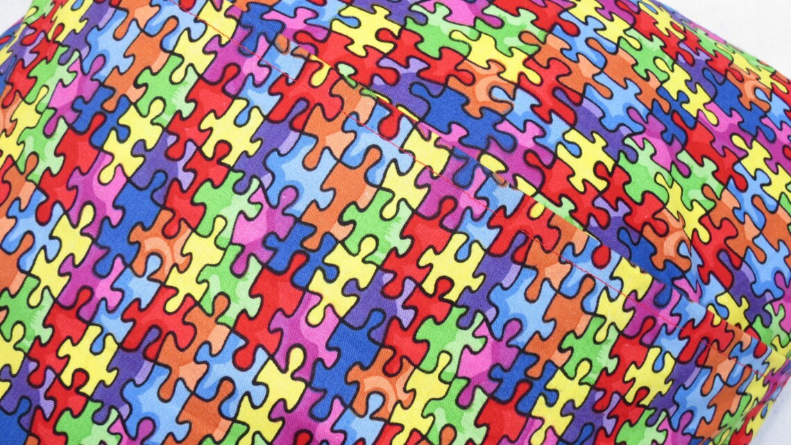 Autism Awareness Pillow Cover Pillow Cover Autism Fabric Etsy