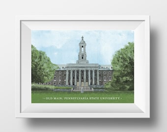 PSU Old Main Print