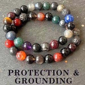 Protective & Grounding Magical Malas // Root Chakra Support - Healing Crystals for Stability and Comfort
