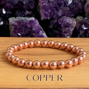 Genuine Natural Copper Wrist Mala // Stimulates Energy Flow - Alignment of our Emotional & Physical Selves