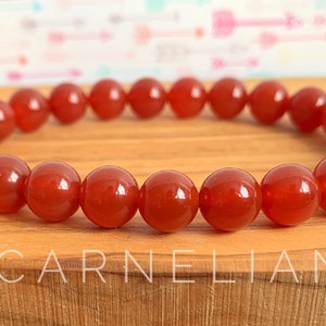 Carnelian Wrist Mala  //  A Grade, Creativity & Sexuality-Positive Energy-Strengthening our Life Force