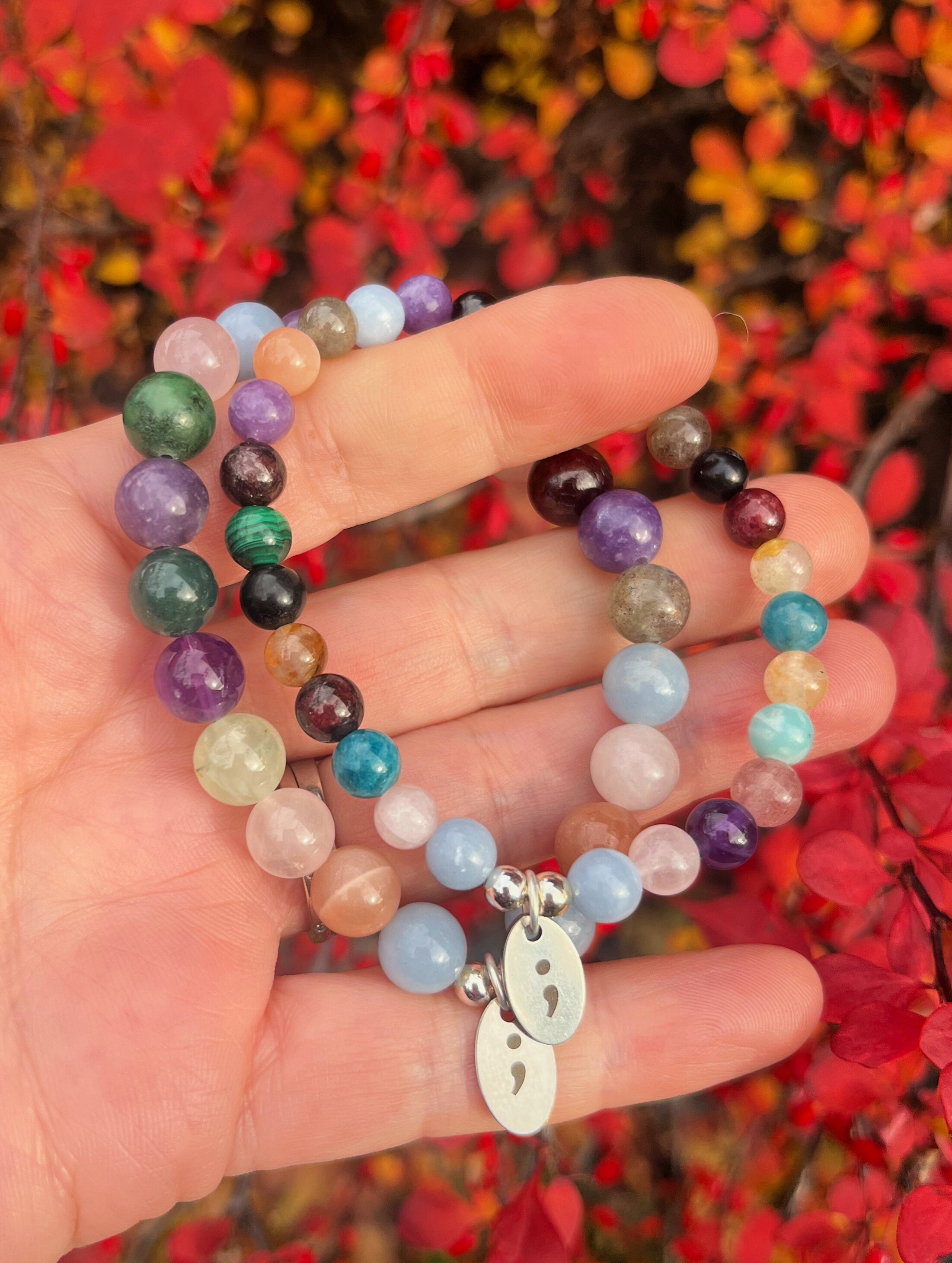 Semicolon silicone shop bracelet