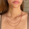 Genuine Natural Copper Ball Chain Necklace /2.4mm Chain - Raw Copper Healing & Energy Flow