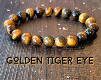 AA Tiger Eye Stacking Wrist Mala  //  Integrity - Developing Our Personal Power - Inner Strength
