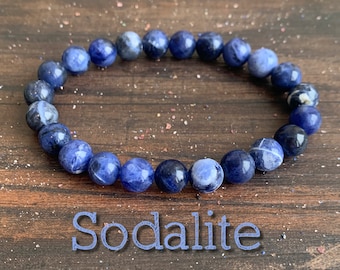 Sodalite Wrist Mala  //  Personal Power - Standing up for Ourselves - Emotional Balance