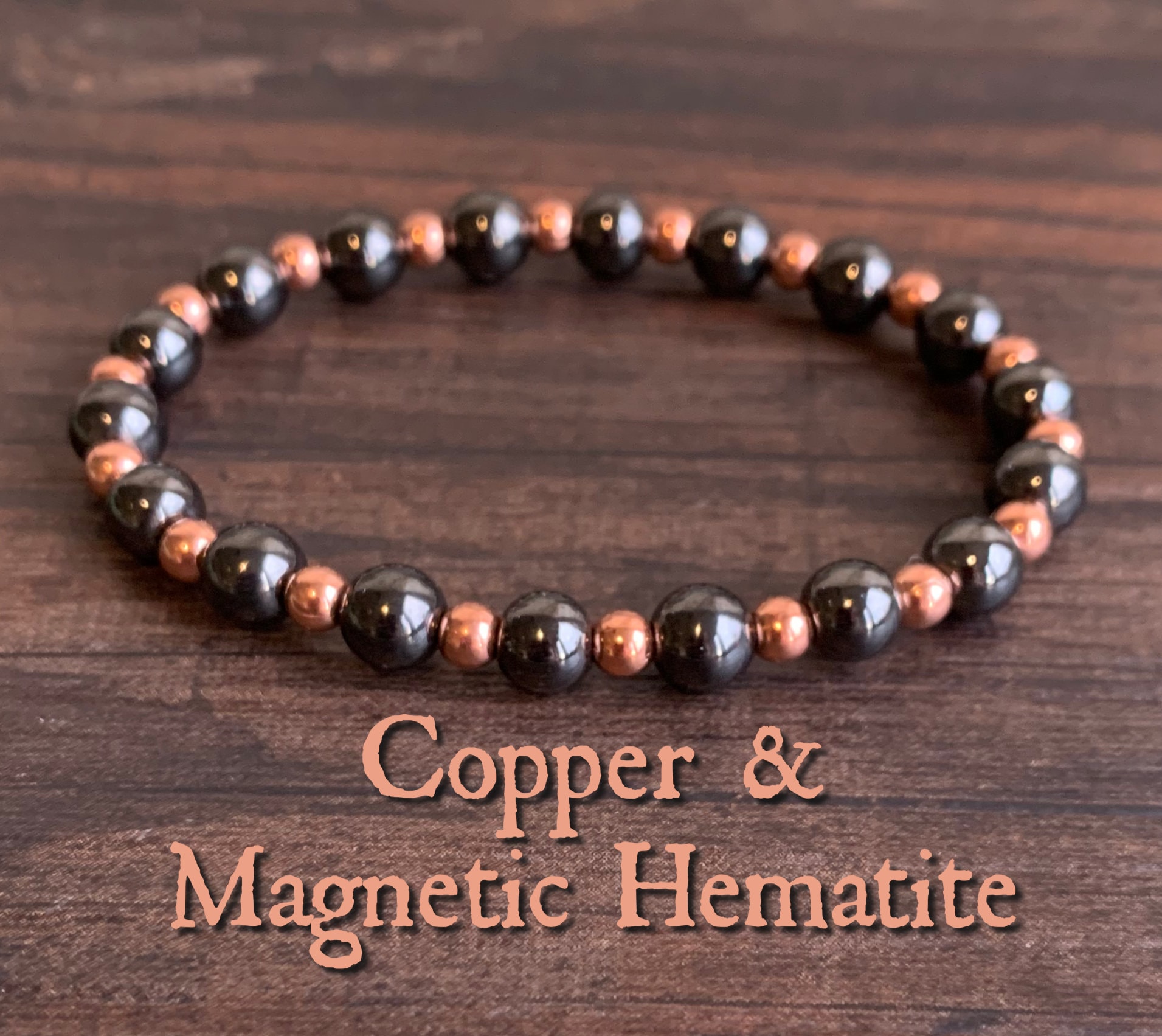 Bracelet Ou Collier Perles D'hématite - Thérapie Magnétique - Bijou Rétro - Longueur Adjustable