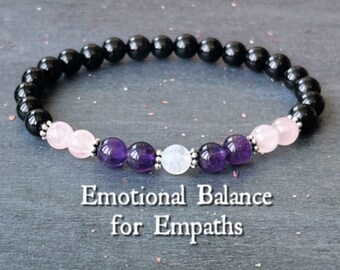 Emotional Balance for Empaths Wrist Mala  //  Grounding our Energy - Creating Boundaries - Self Compassion