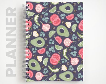 Undated Weekly Planner  |  Avocado Meal Planning Notebook Planner  |  Gifts for Her