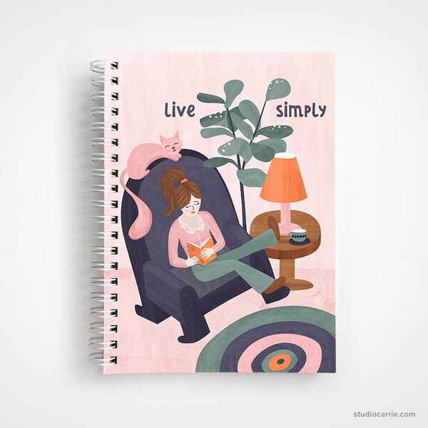 Live Simply Notebook  |  Gratitude Journal  |  Studio Carrie Notebook  |  Gifts for Her