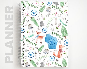 Undated Weekly Planner  |  Wisconsin Home Notebook Planner  |  Wisconsin Planner  |  Gifts for her