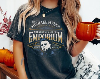 Michael Myers Emporium Comfy Pepper Colored Shirt // Funny Halloween Shirt // Unisex Halloween Shirt
