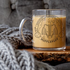 Badger House Wizard School Mug // Wizard Halloween Mug