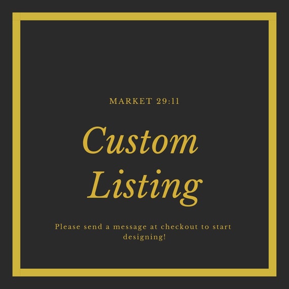 custom made listing