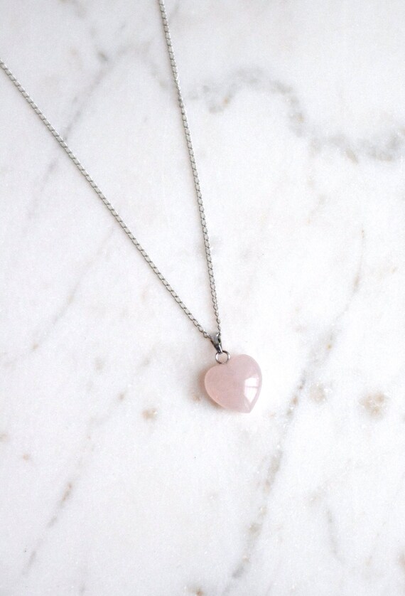 Tiny Rose Quartz Rose Quartz Crystal Necklace GN13 Rose Quartz Necklace Crystal Necklace Rose Quartz Jewelry Tiny Crystal Necklace