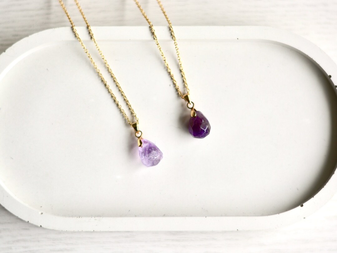 Tana Dainty Ribbon Stone Drop Gold Color Necklace main image 0