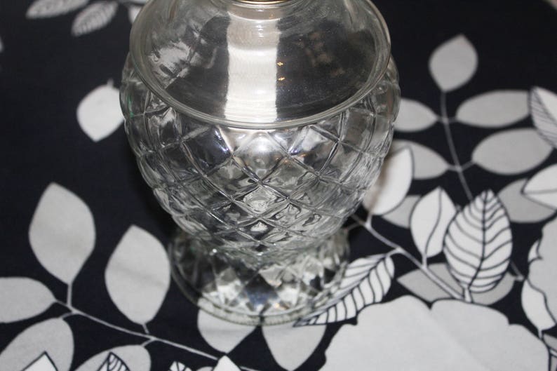 Lantern Pineapple Shape /& Design Farmhouse Lamp Very Clean Kerosene Lamp Vintage Oil Lamp Clear Glass Oil Lamp
