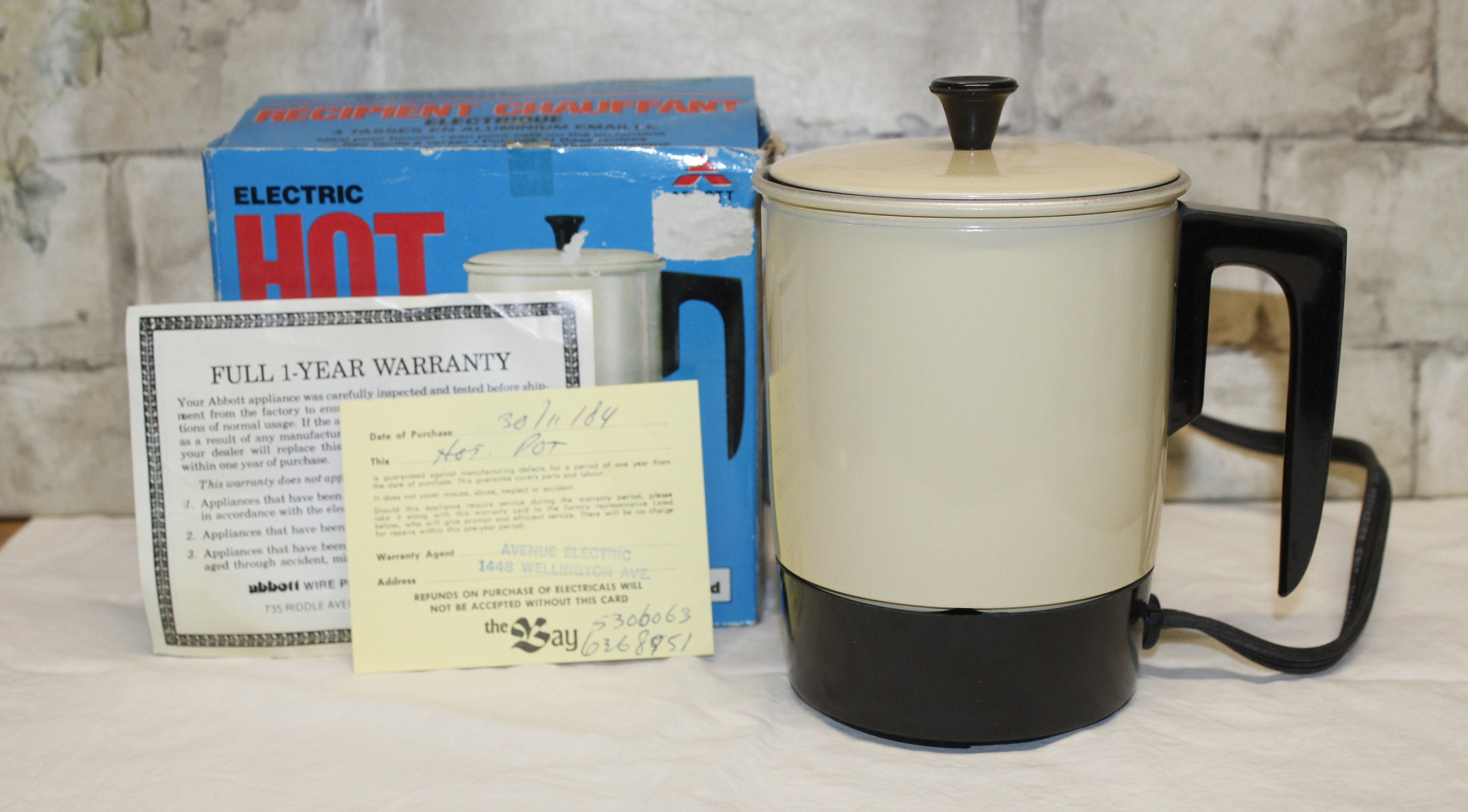 Vintage Electric Hot Pot Kettle Like New 1984 with Original Etsy