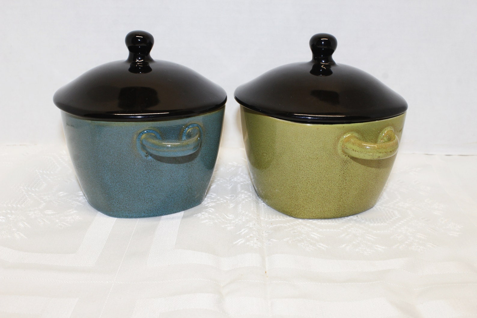Stokes Stoneware Soup Pots Stew Bowls Square With Lids Set of Etsy
