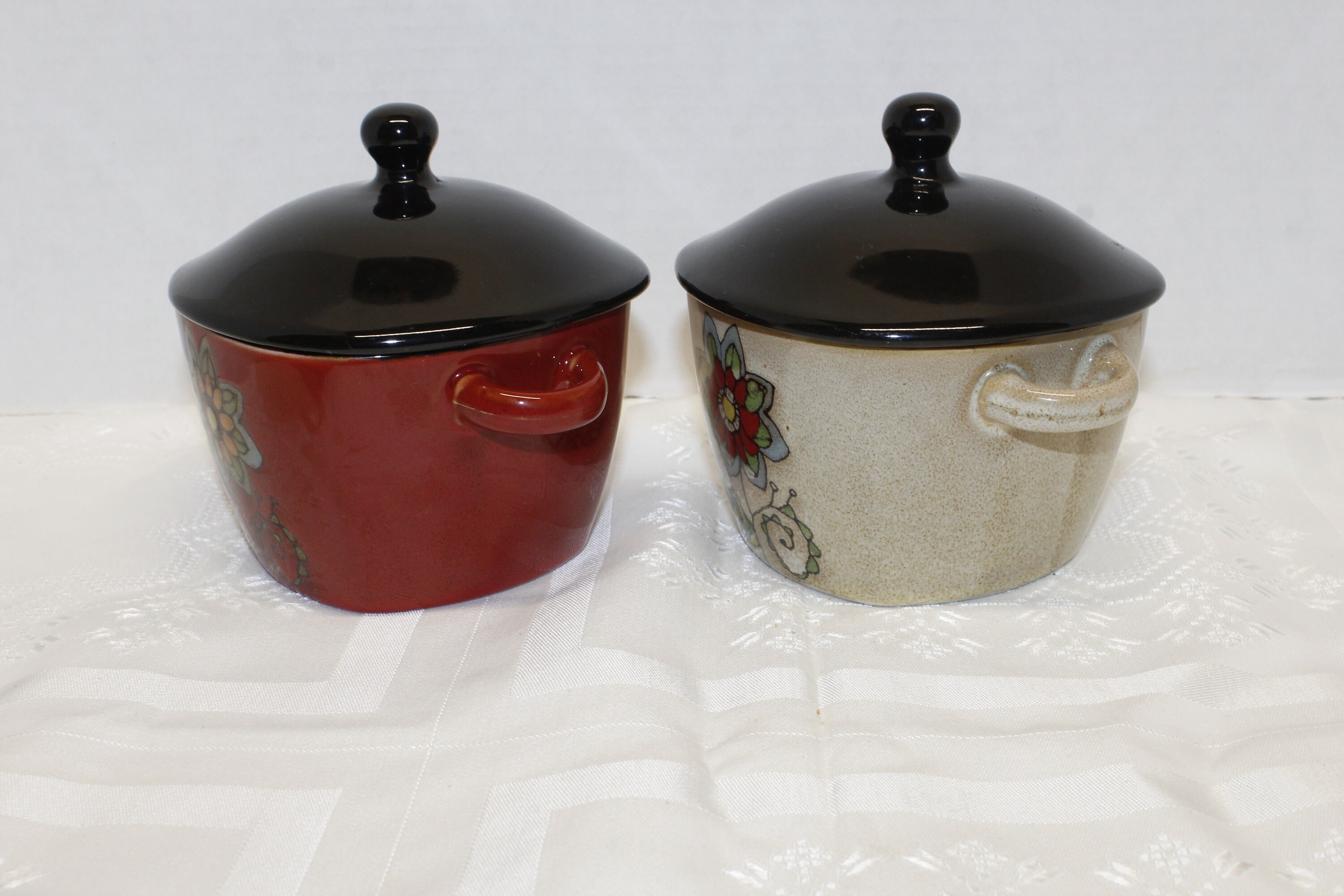 Stokes Stoneware Soup Pots Stew Bowls Square With Lids Set of Etsy