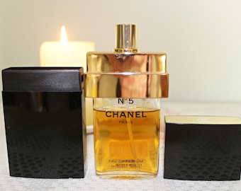 Vintage CHANEL No 5 Eau de Parfum Refillable Spray - 1.7 oz, 1980's Scent