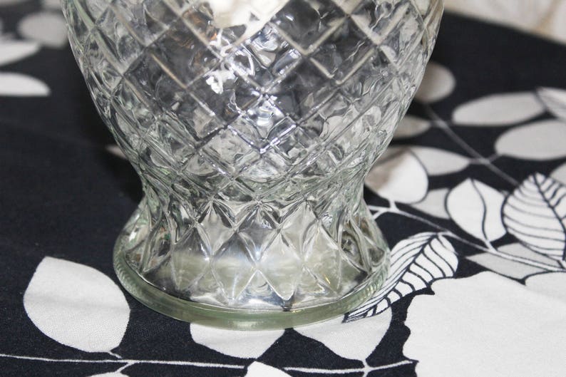 Lantern Pineapple Shape /& Design Farmhouse Lamp Very Clean Kerosene Lamp Vintage Oil Lamp Clear Glass Oil Lamp