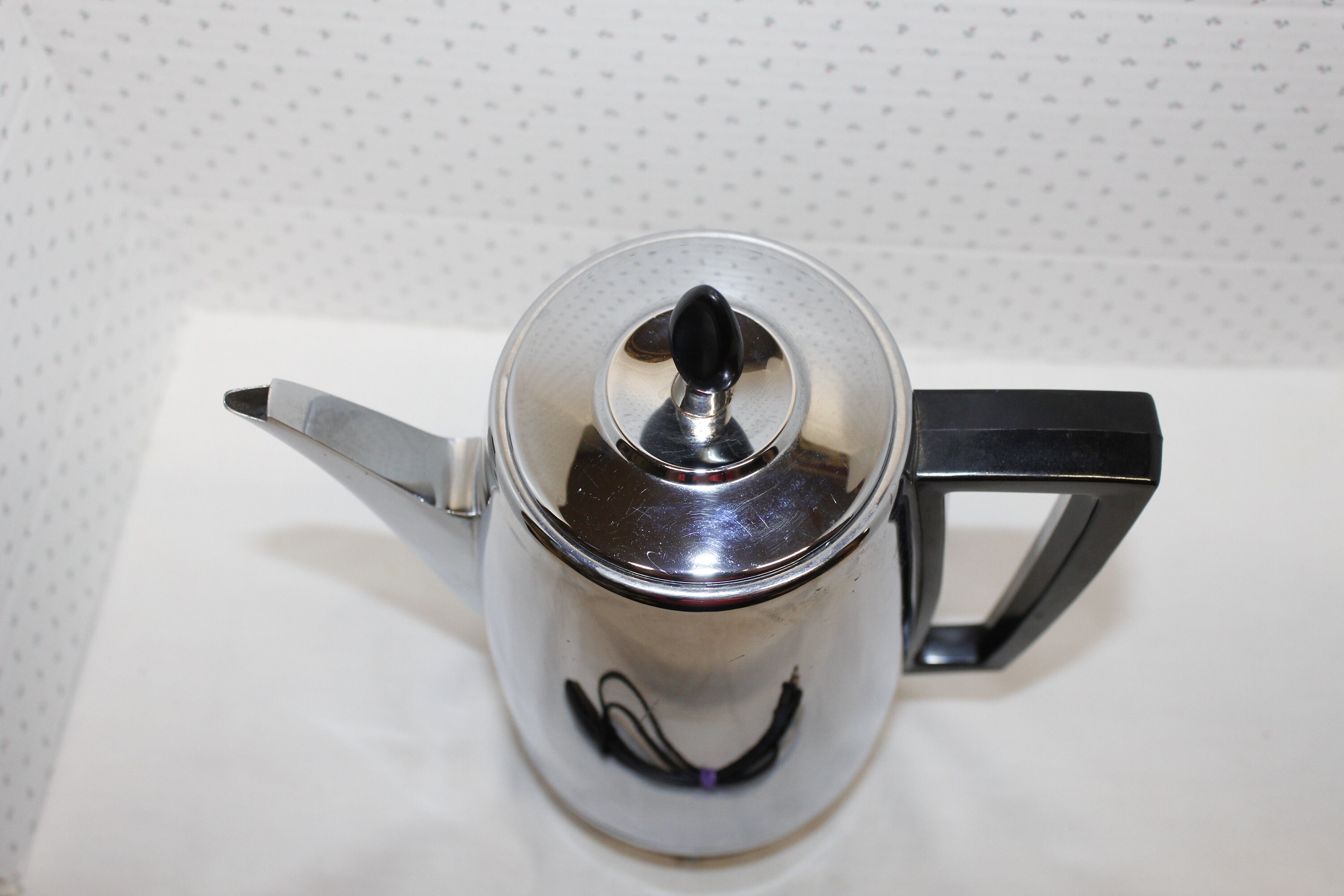 Vintage Presto Electric Percolator Coffee Pot Stainless 9 Cup PK10A