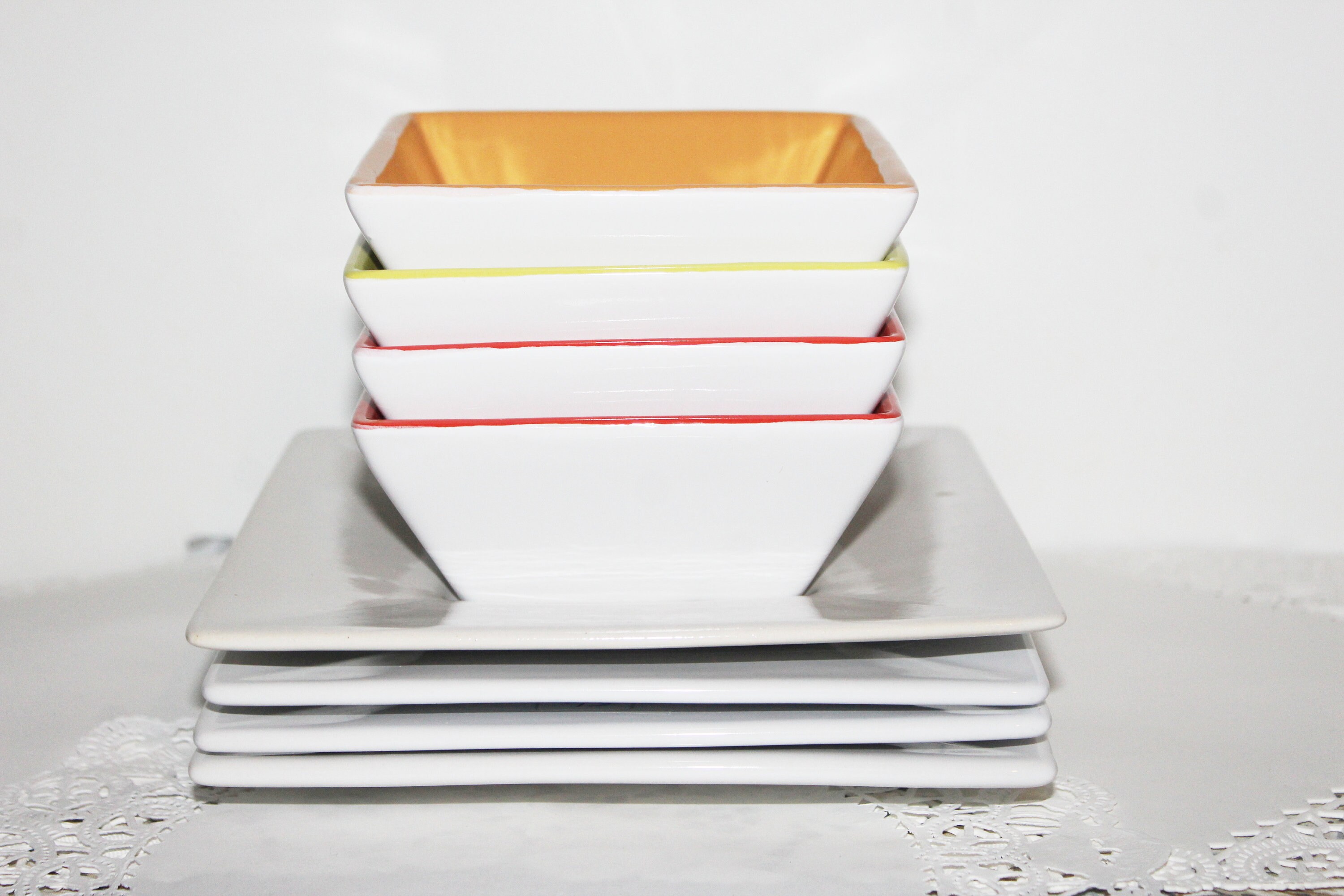 European Siaki Stoneware Appetizer 8 Piece Serving Set Rice | Etsy