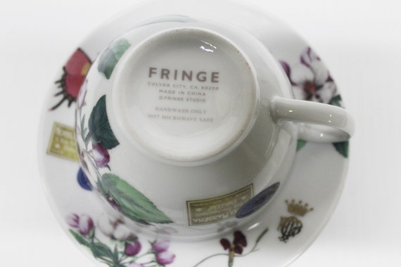 Fringe Studio Fringe Floral Initial Mugs