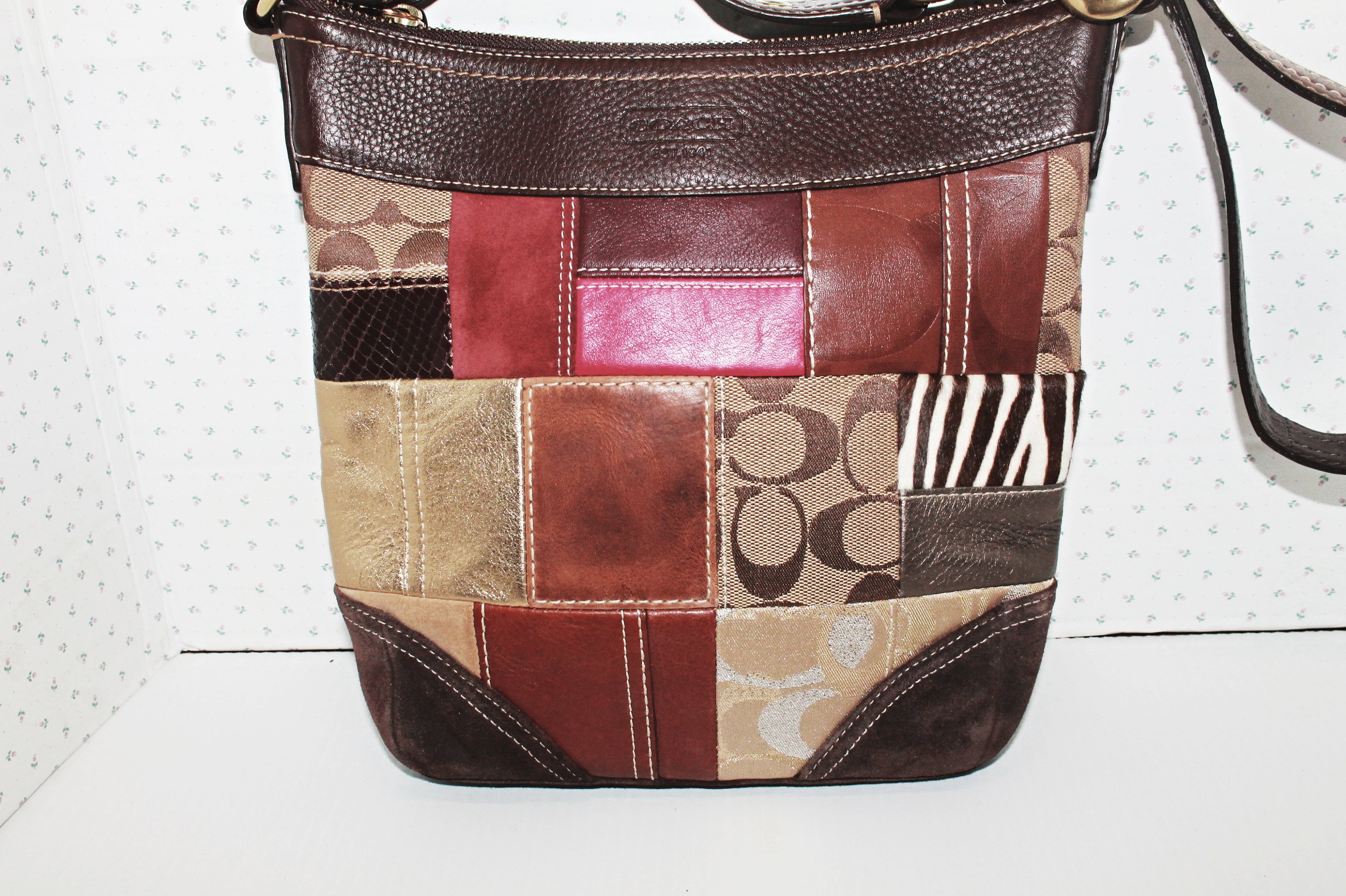 Coach purse hotsell multicolor patchwork