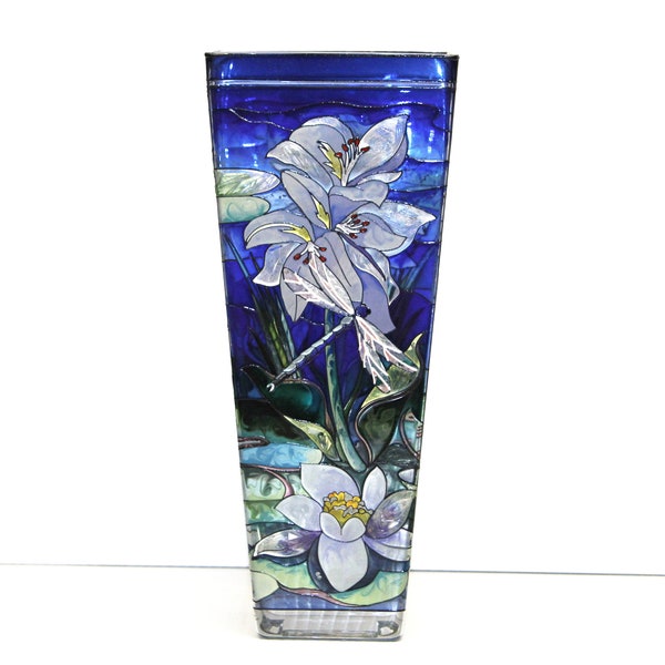 Stained Glass Vase Etsy