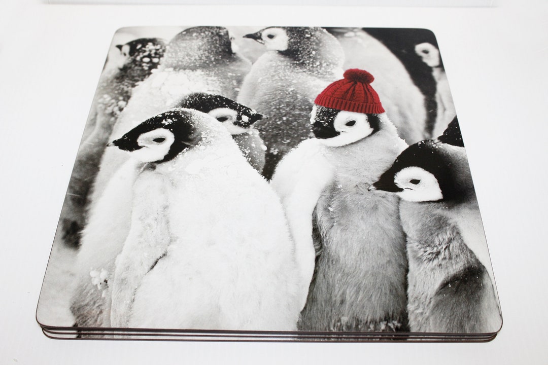 Vintage Cork Backed Hard Place Mats Set of 4 Square With Black Etsy