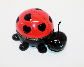 Ardleigh Elliott, Love bugs,  Granddaughter Your Cute as a Bug, music Box/Trinket Box, Red & Black Lady Bug