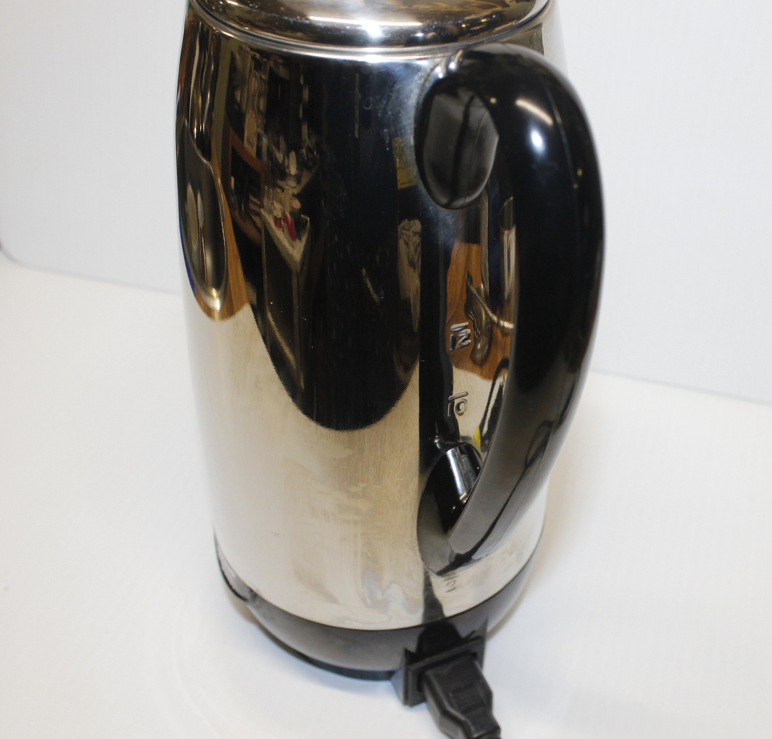 Vintage Farberware Coffee Pot Percolator 12 Cup Superfast TS-142 no cord 4  parts