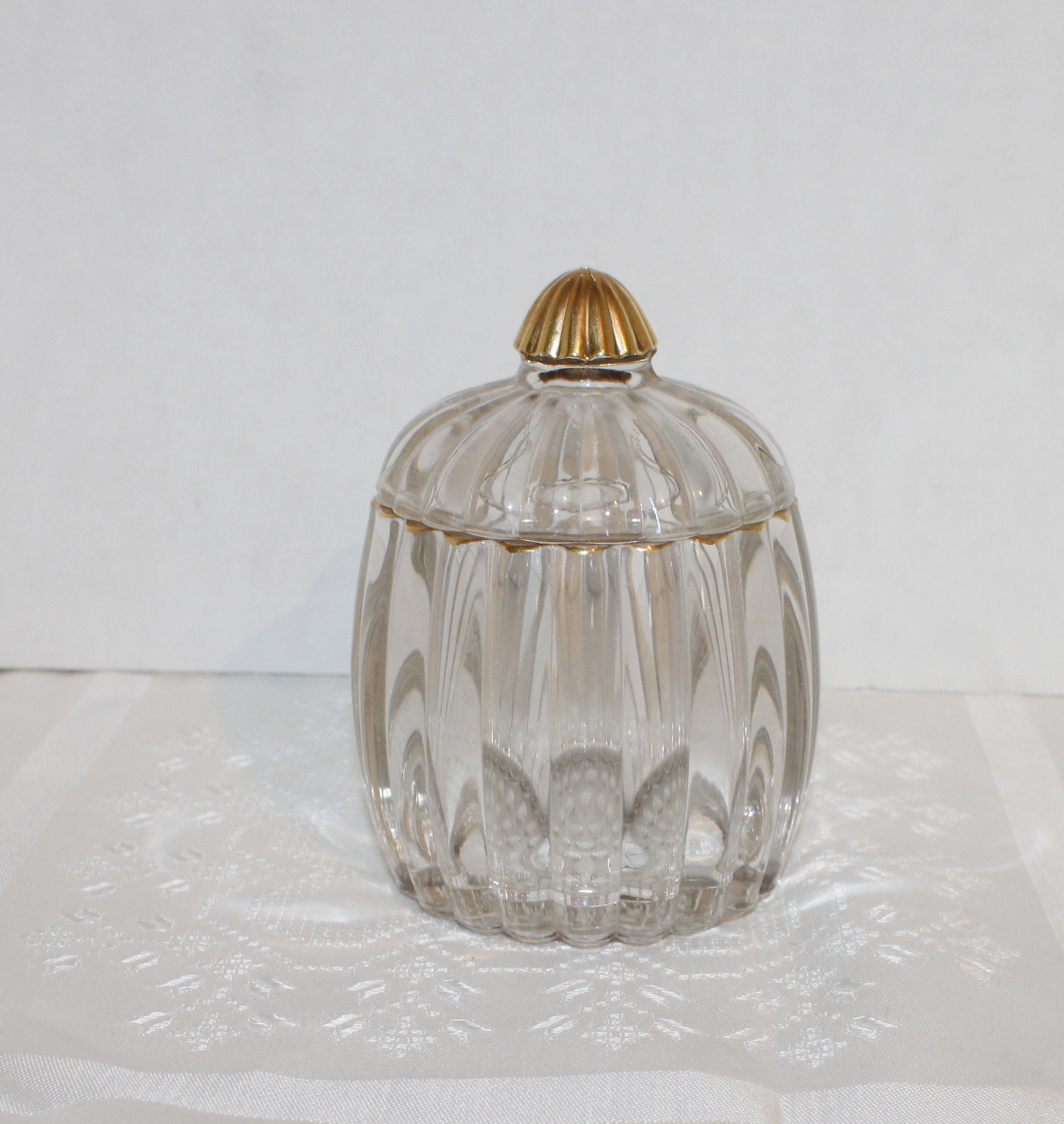 Glass Trinket Jar Glass Trinket Jar