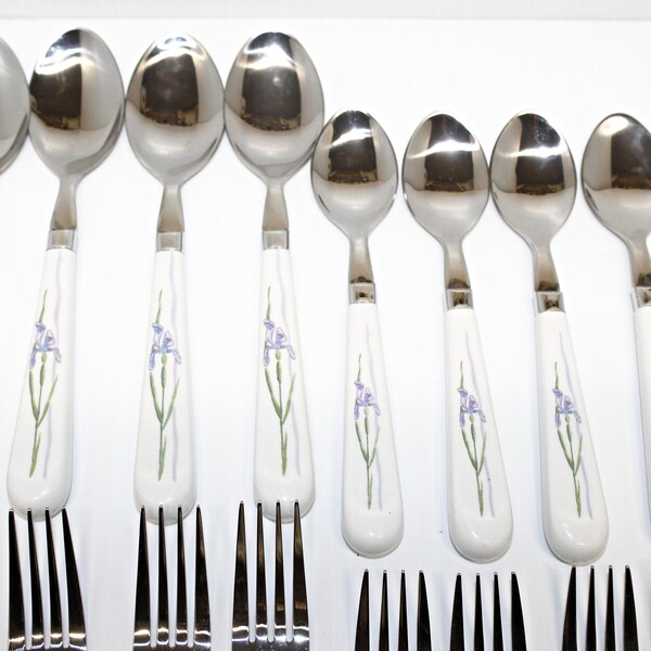 Italian Flatware Colored Handles Etsy
