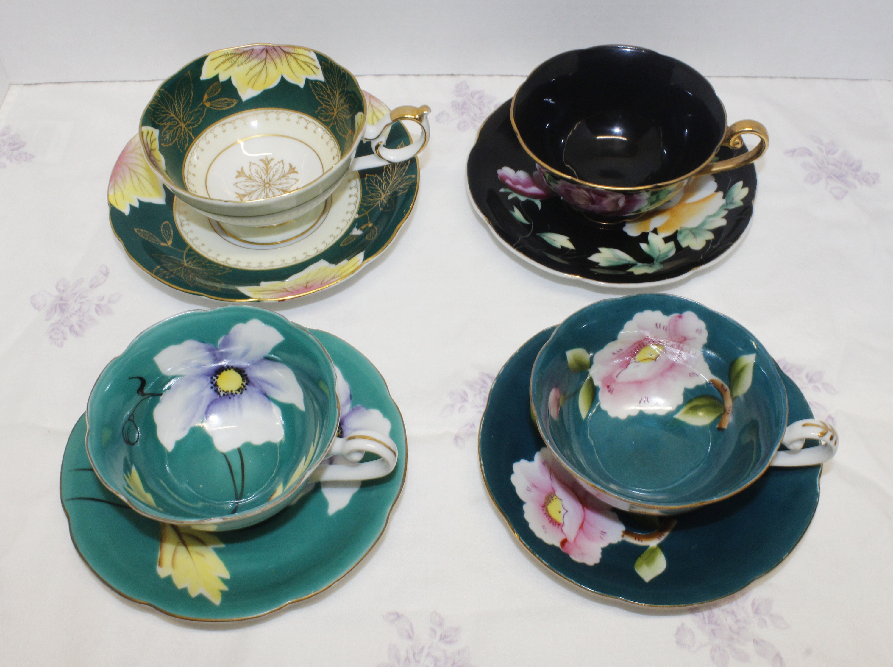 【 20世紀初期 上海産業工芸 】　象堆漆花鳥ポット　K1127G Ohashi China - Etsy