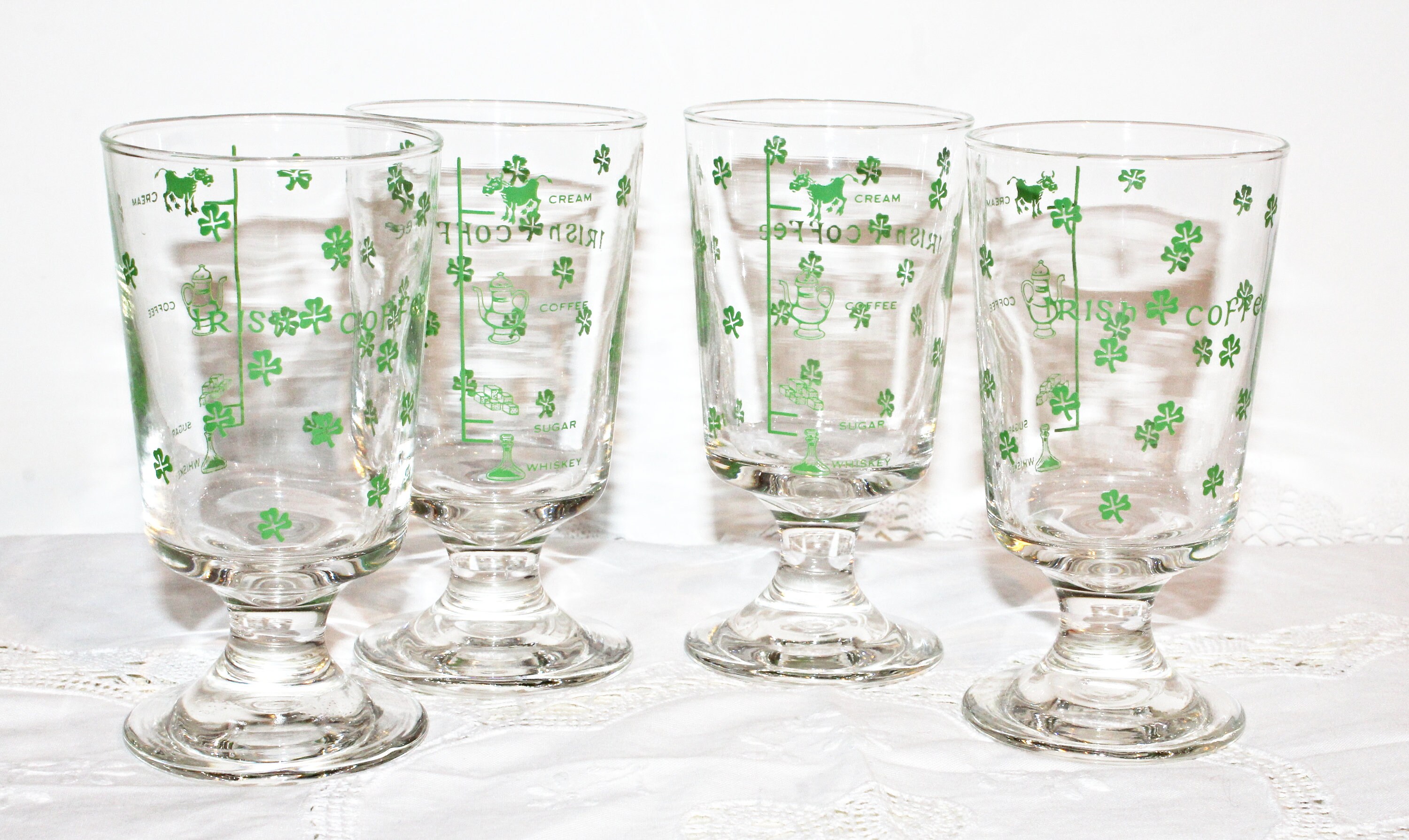 vintage coffee glasses