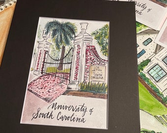 University of South Carolina Horseshoe 5x7