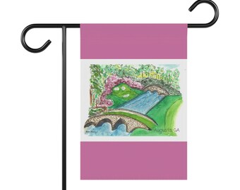 Familiar Golf Scene Garden Flag