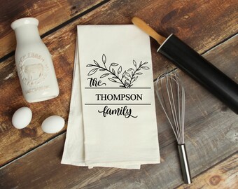 Last Name Tea Towel