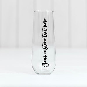 Create Your Own Champagne Flute Glass