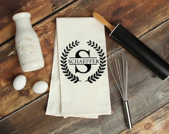 Last Name Tea Towel